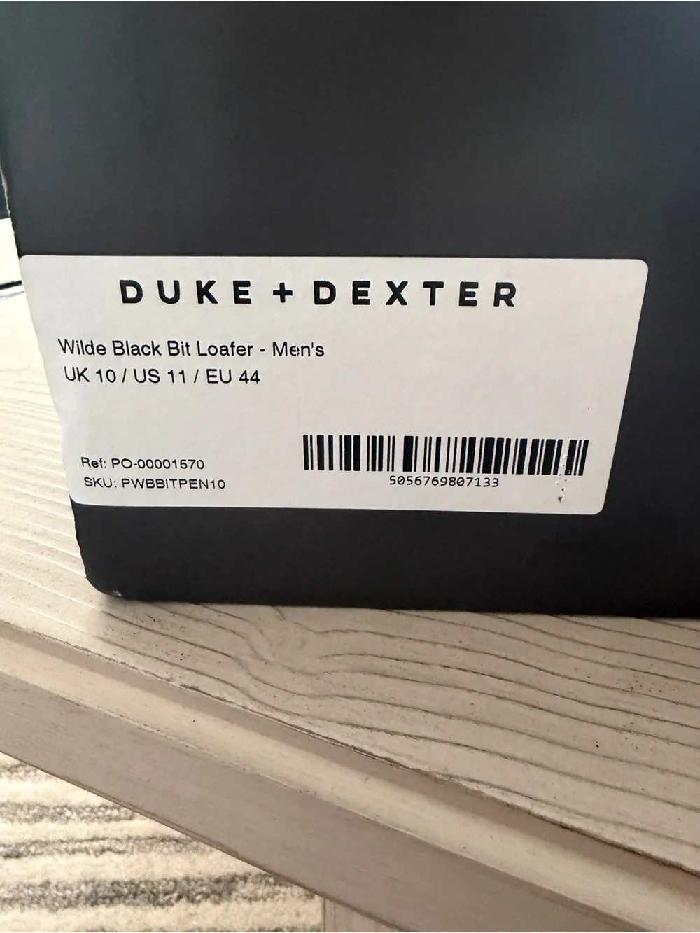 Duke & Dexter Black Bit Loafer - Men's Sz 11